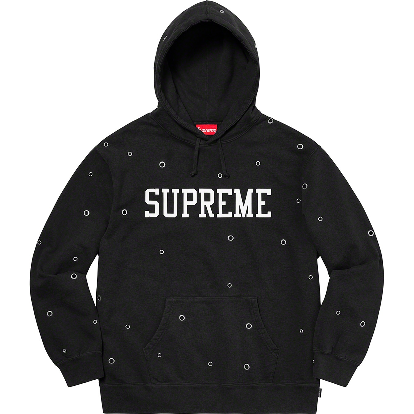Eyelet Hooded Sweatshirt view 6